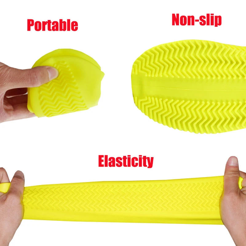 2 peças de sapato de silicone antiderrapante
