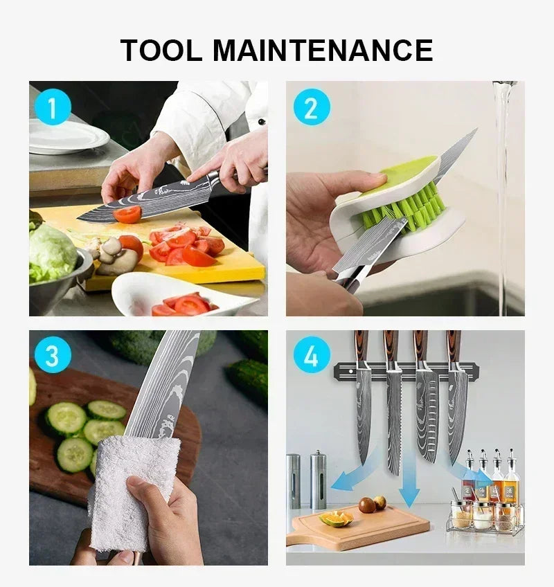 Conjunto de facas de cozinha