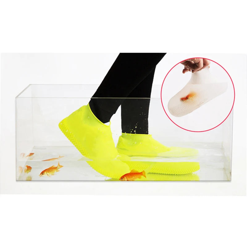 2 peças de sapato de silicone antiderrapante