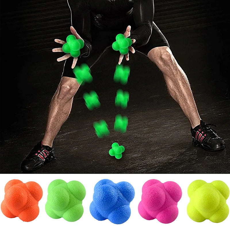 Bola de Reação Hexagonal para Treino