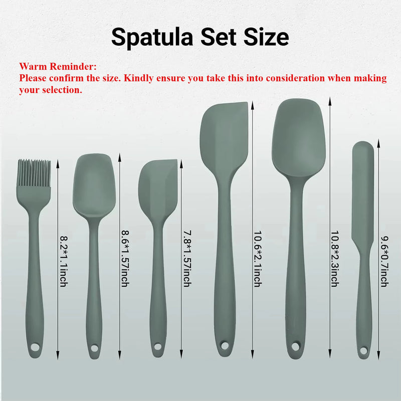 Conjunto de espátula de silicone
