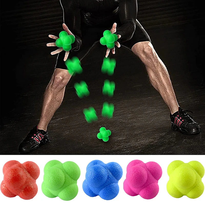 Bola de Reação Hexagonal para Treino