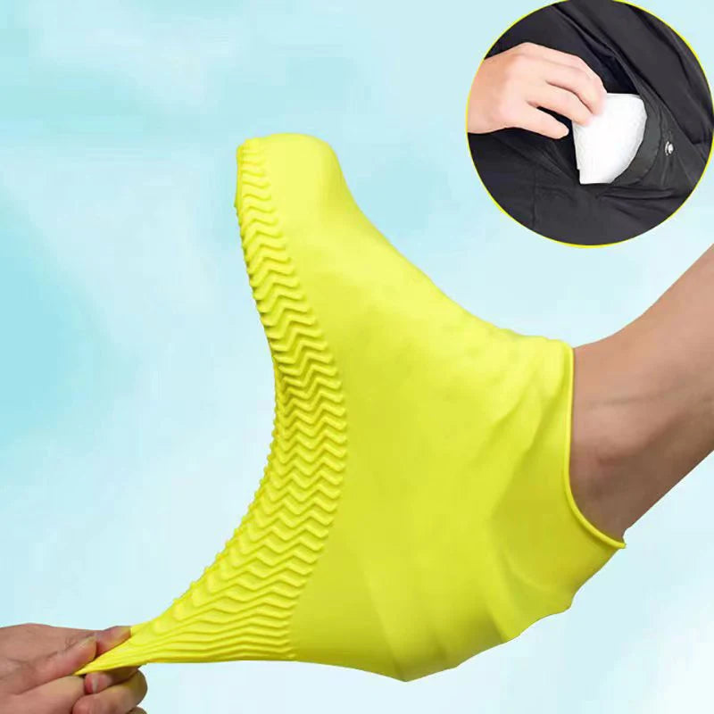 2 peças de sapato de silicone antiderrapante