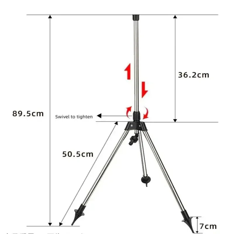 Aspersor rotativo automático de jardim de 360 graus